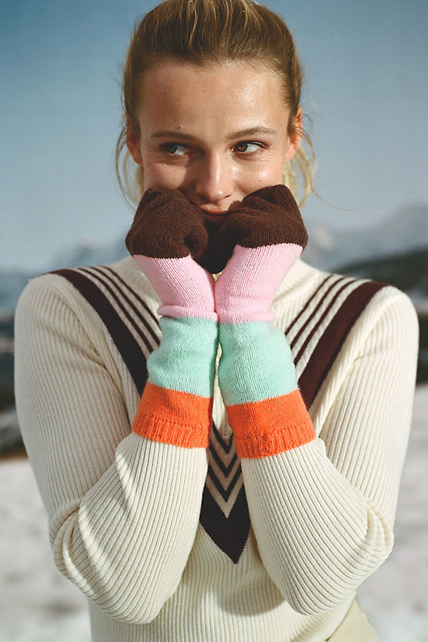Colorblocked Tech Gloves By Anthropologie in Assorted