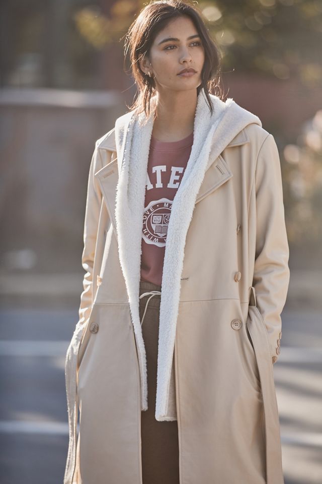 Sherpa-Lined Hooded Scarf #1