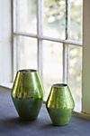 Aged Green Metallic Vase #1