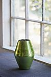 Aged Green Metallic Vase #2