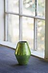 Aged Green Metallic Vase #3
