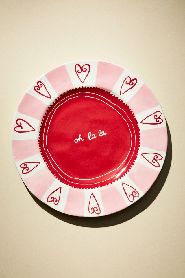 Valentine dessert clearance plates