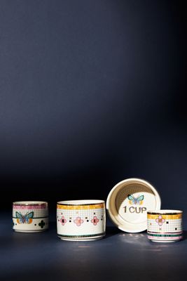 Bistro Garden Tile Measuring Cups, Set of 4