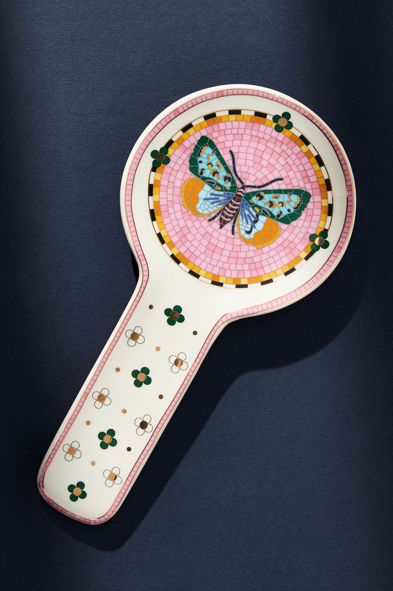 Bistro Garden Tile Spoon Rest - Butterfly, Standard, One Size