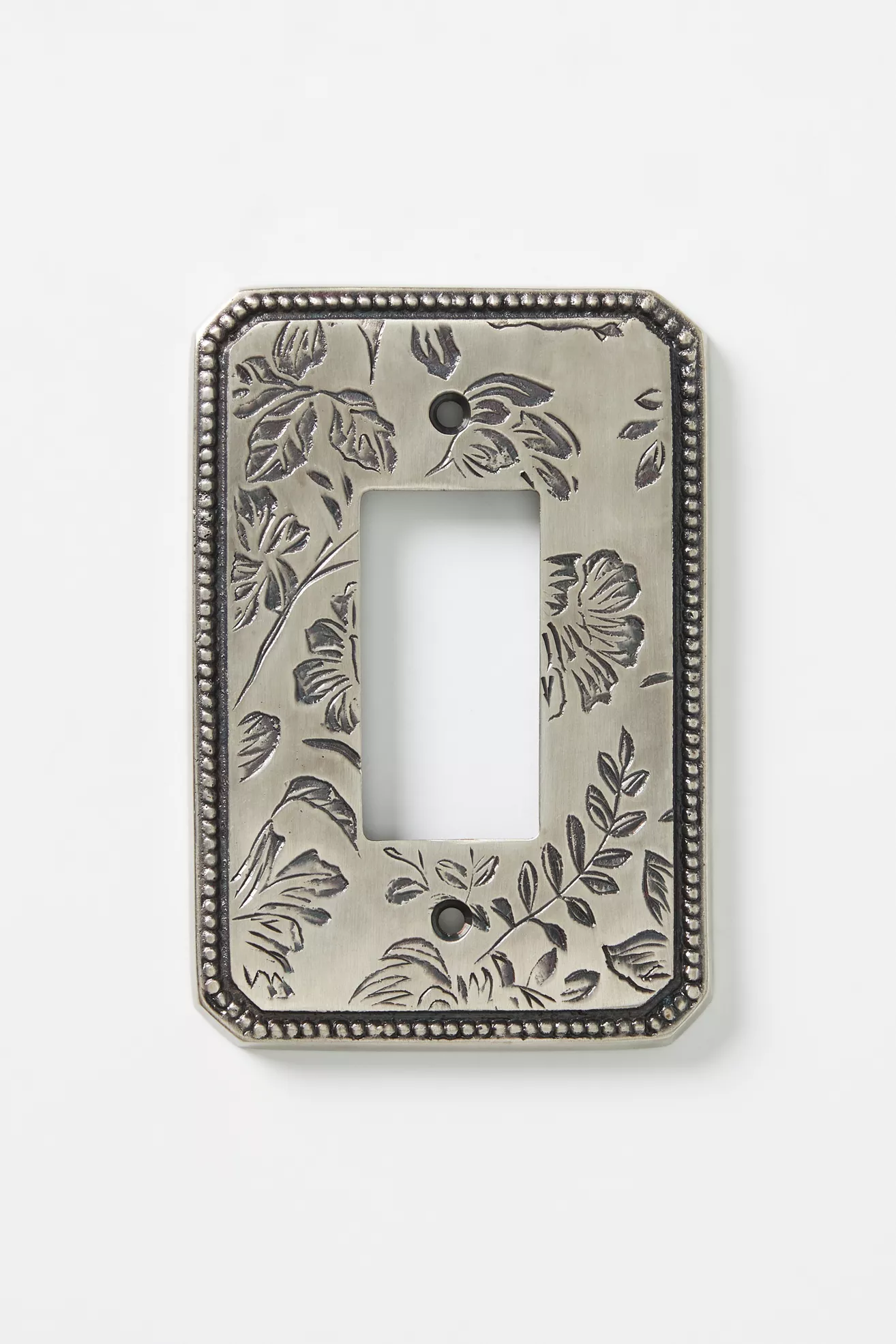 Joan Etched Floral Metal Switch Plate - thumbnail 6
