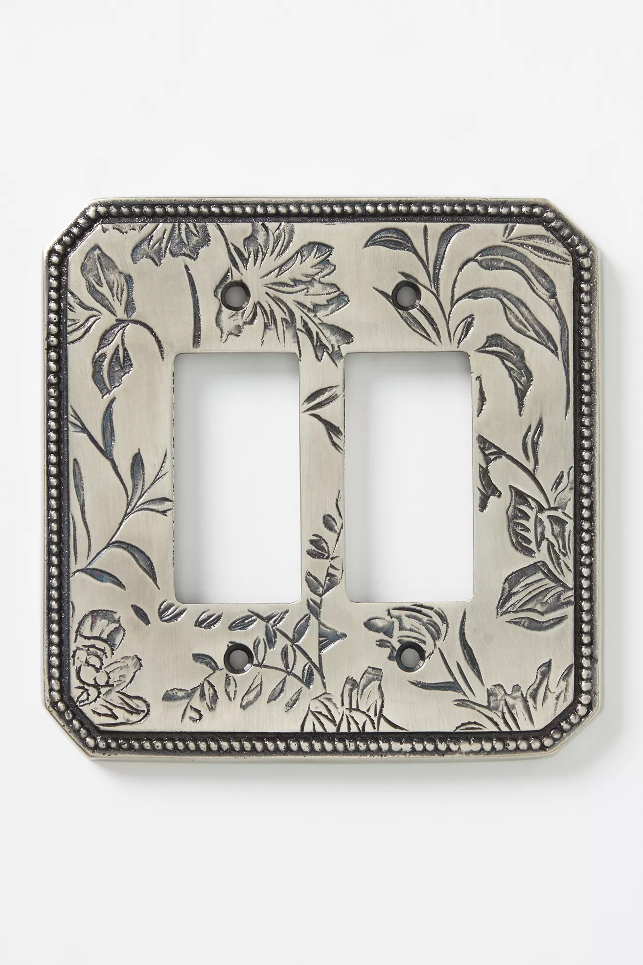 Joan Etched Floral Metal Switch Plate - thumbnail 9