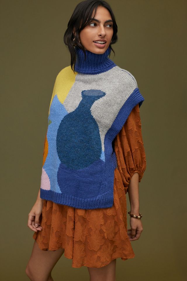 w*.様 PEEL&LIFT オセロット山猫柄 シド Sid Vest L 下げ Laura Dalgaard Fruit Still Life Sweater Vest | Anthropologie