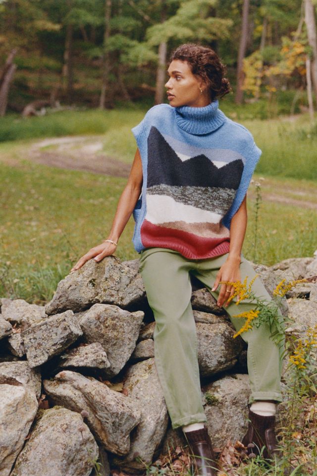 Laura Dalgaard Landscape Turtleneck Sweater Vest | Anthropologie