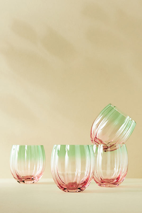 Set of 4 Morro Stemless Wine Glasses
