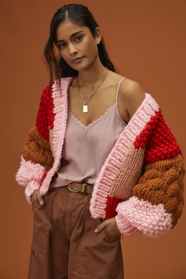 Vicky Knits Chunky Knit Cardigan | Anthropologie