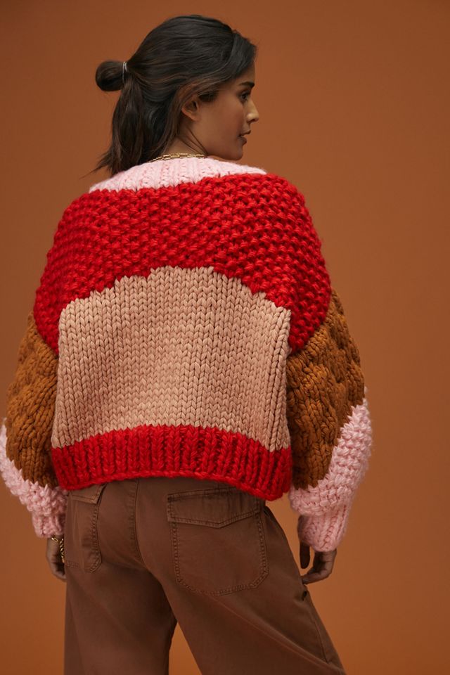 O Project カーディガン chunky knitted cardigan Olivia Chunky Cardigan, Grey