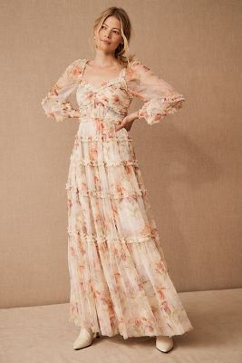 Needle & Thread Iris Bloom Gown | Anthropologie