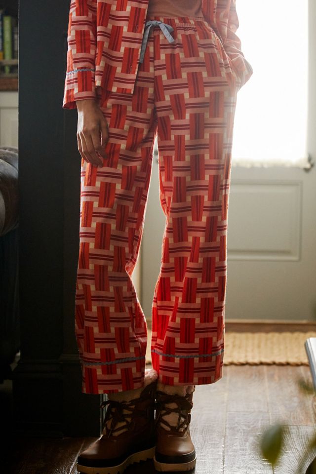 Basketweave Flannel Pajama Pants #2
