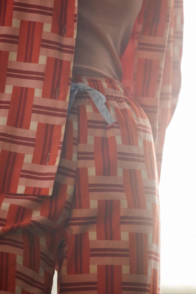 Basketweave Flannel Pajama Pants #3
