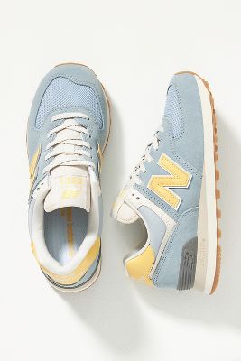 New Balance 574 Light Slate Sneakers | Anthropologie