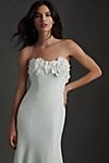 Jenny by Jenny Yoo Willow Strapless Floral-Detail Convertible Sheath Wedding Gown #3