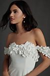 Jenny by Jenny Yoo Willow Strapless Floral-Detail Convertible Sheath Wedding Gown #4