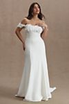 Jenny by Jenny Yoo Willow Strapless Floral-Detail Convertible Sheath Wedding Gown #5