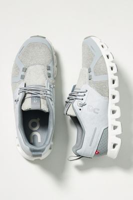 On Cloud 5 Terry Running Shoe In Grey