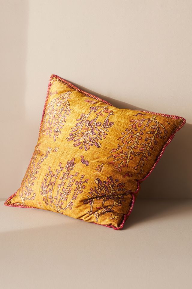 WynneHome 12x14 Velvet Embroidered Decorative Pillow