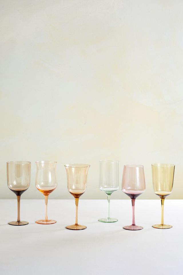 Colorful Two Tone Wine Glasses, Set of 2 - Terrain