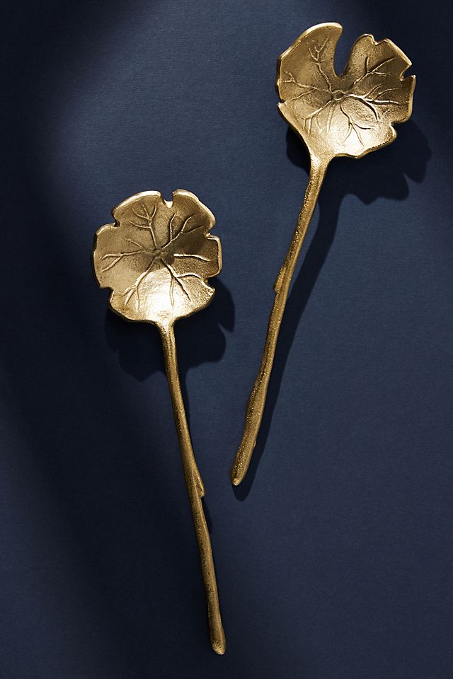 undefined | Set of 2 Lilypad Serving Spoons