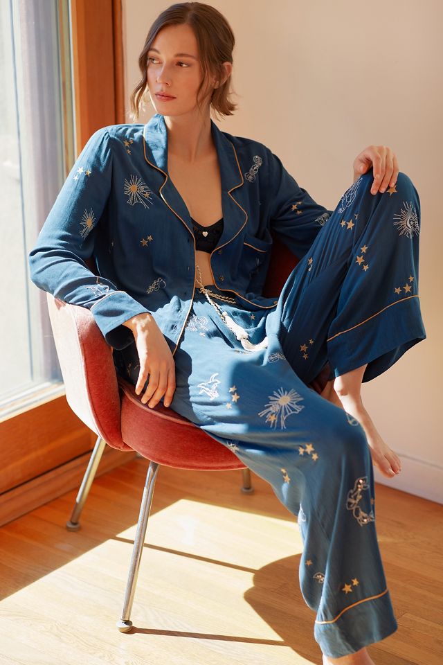 Anthropologie silk online pajamas