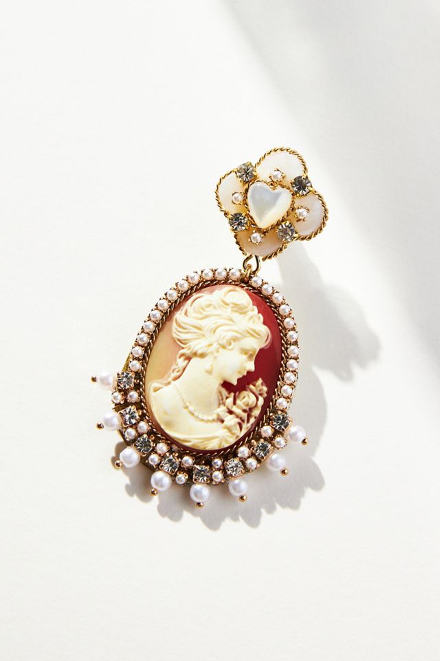 Cameo Drop Earrings #1