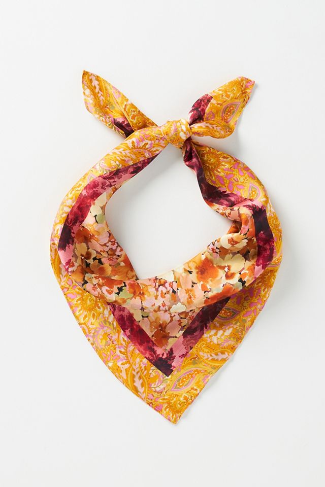 Anthropologie Kachel Hair Scarf Scrunchie [066] Kachel Tropical Hair Scarf Scrunchie | Anthropologie main image 3