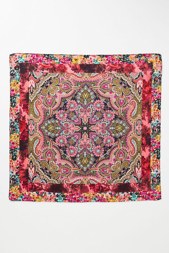 Kachel Spliced Floral Silk Scarf #2