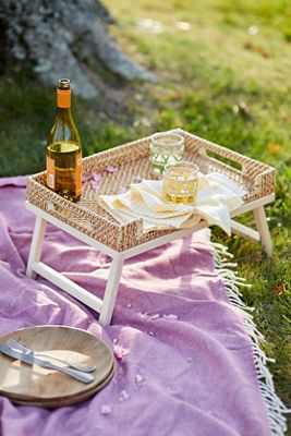 Rattan Folding Tray