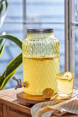 Diamond Glass Beverage Dispenser