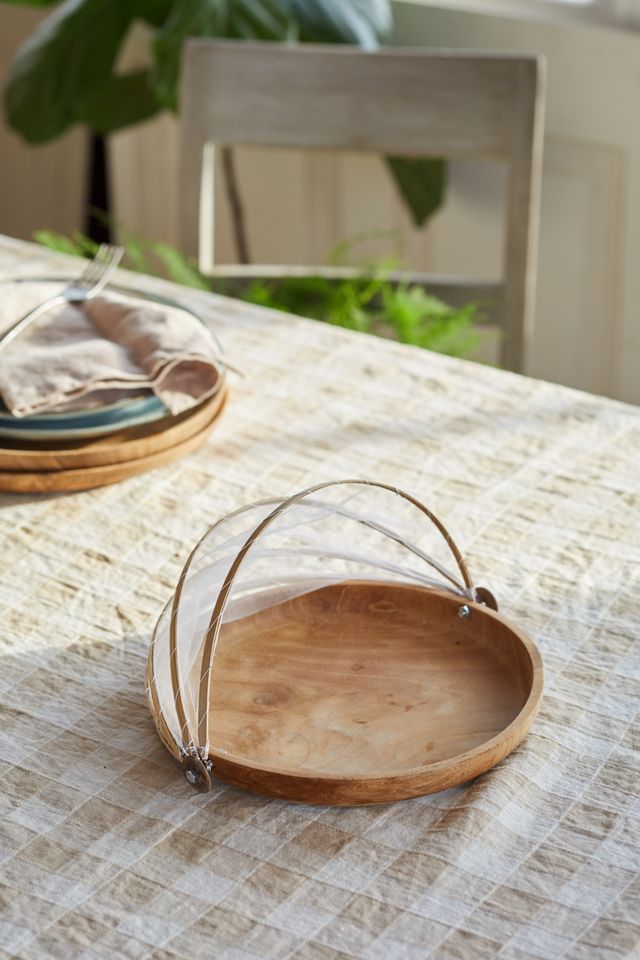 Teak + Mesh Food Covers, Set of 2 #4