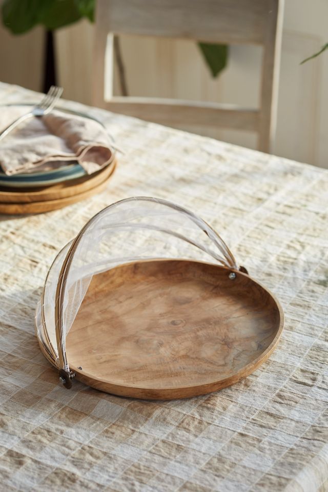 Teak + Mesh Food Covers, Set of 2 #5