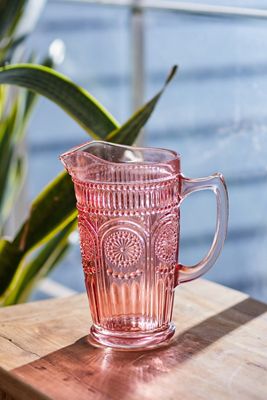Colorful Glass Pitcher