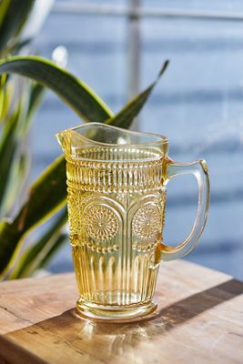 Colorful Glass Pitcher