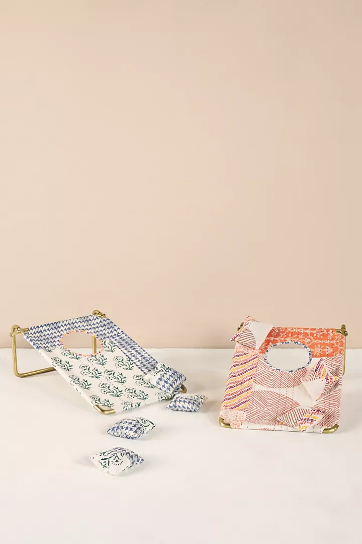 anthropologie.com | Quilted Cornhole Game
