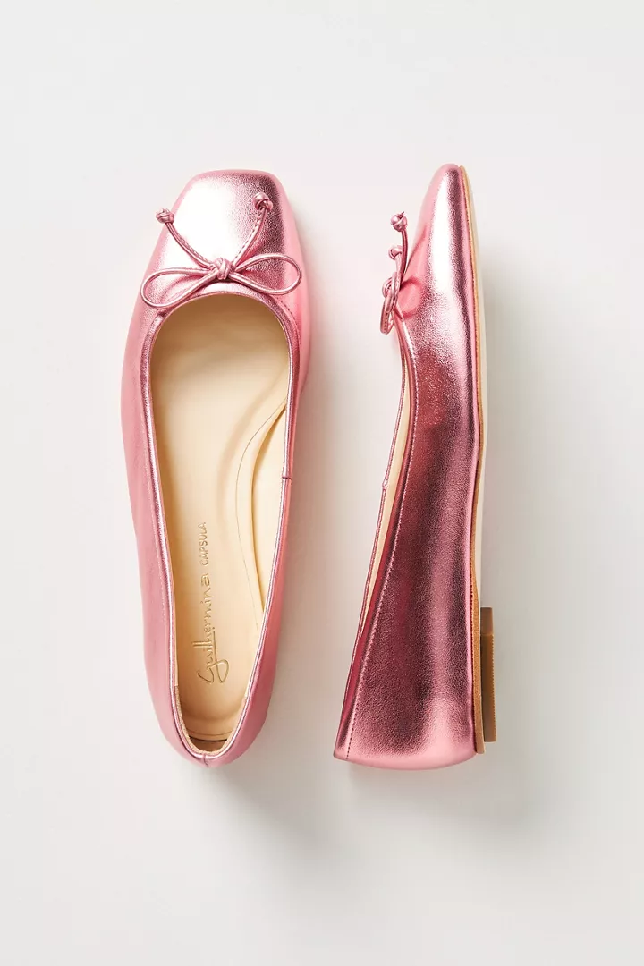 Guilhermina Square-Toe Ballet Flats