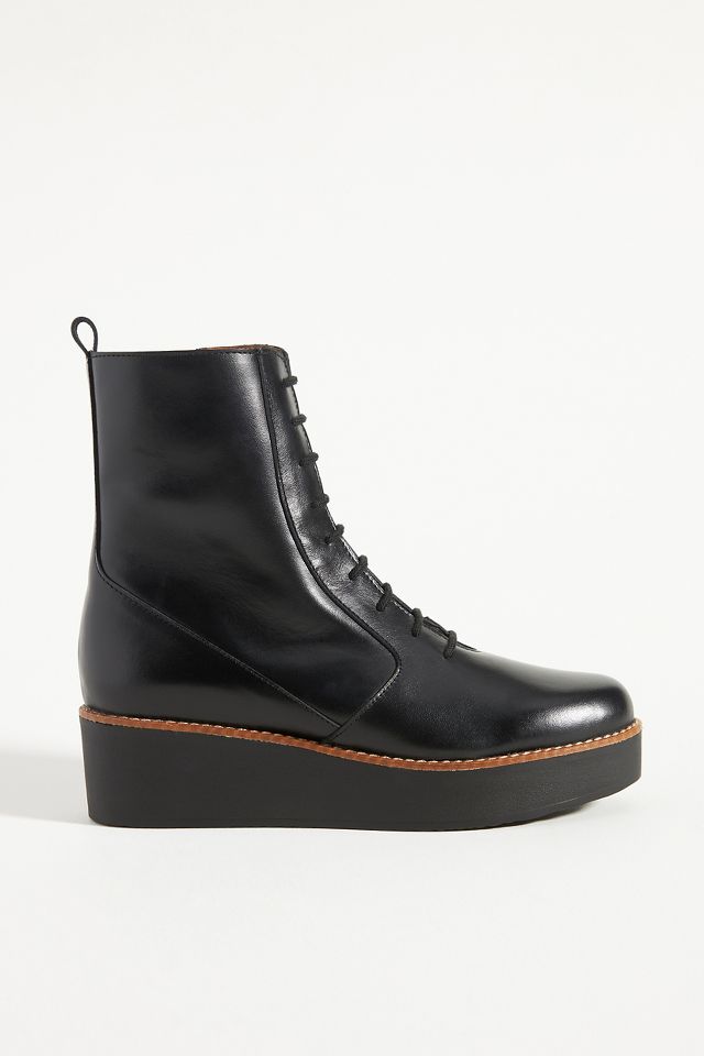 Lace-Up Platform Boots