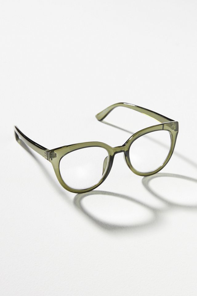 bbase Round Cat-Eye Reading Glasses #1