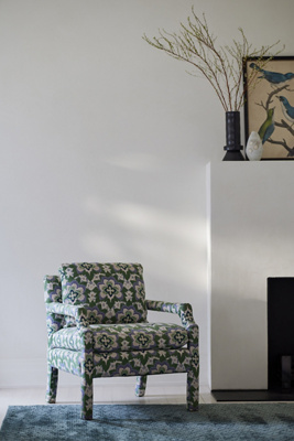 Astrea Jacquard-Woven Delaney Chair - Thumbnail 5