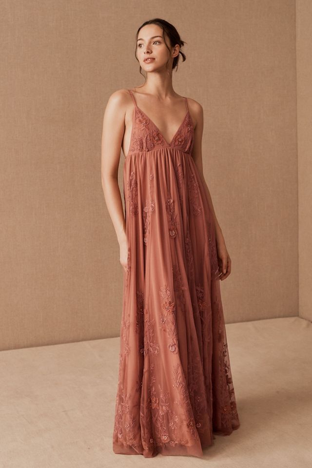 Jules Beaded Maxi Dress | Anthropologie
