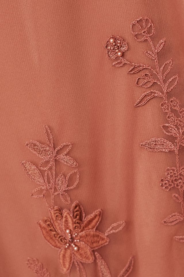 jules beaded maxi dress Beaded V-Neck Mermaid Dress by Juliet JT2709T 10 / Rose Gold main image 0