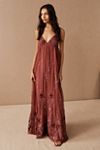 chinese dress ladies Bright Lights Beaded Maxi Dress