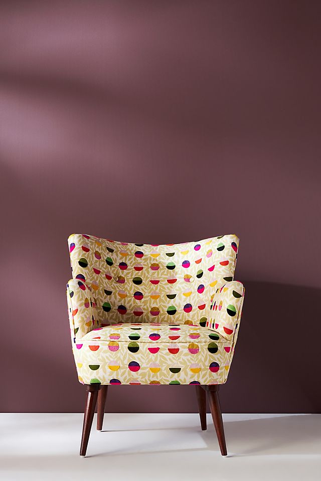 undefined | Pelle Polka Dot Petite Accent Chair