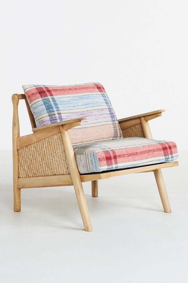 Plaid Cane Chair #2