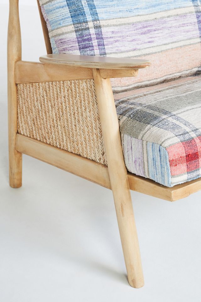 Plaid Cane Chair #5