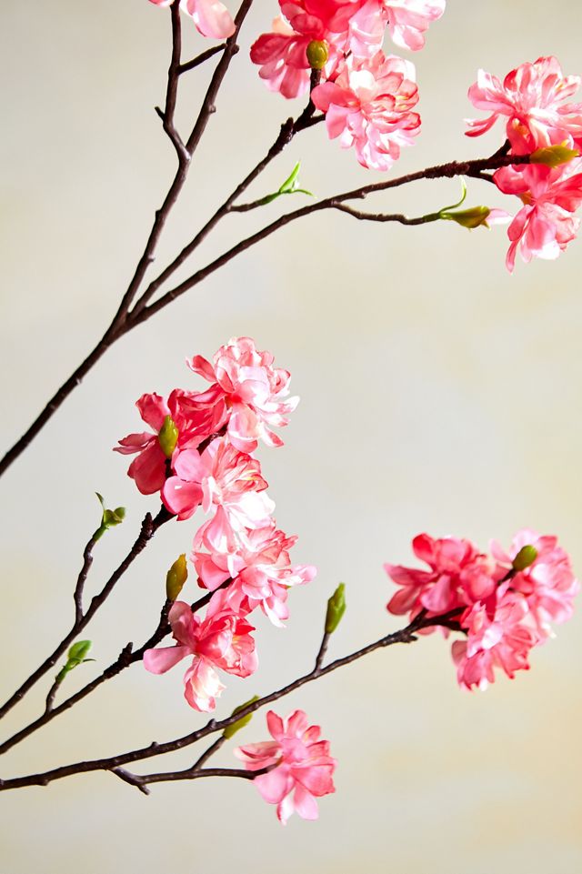 Faux Rosy Blossom Spray #2