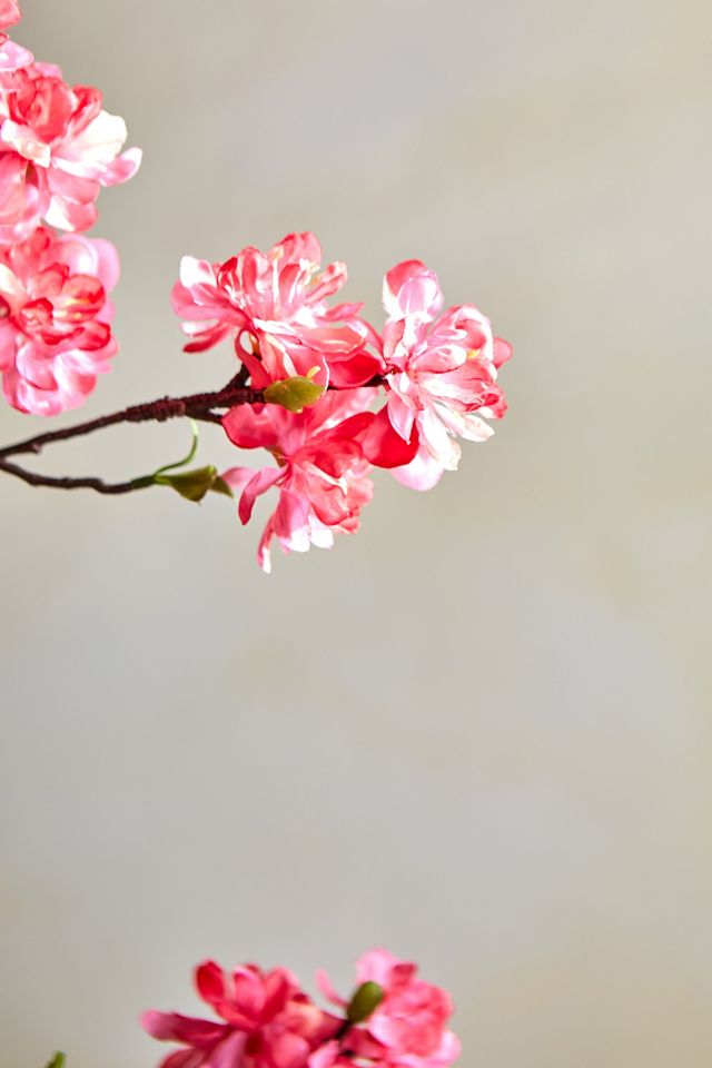 Faux Rosy Blossom Spray #3