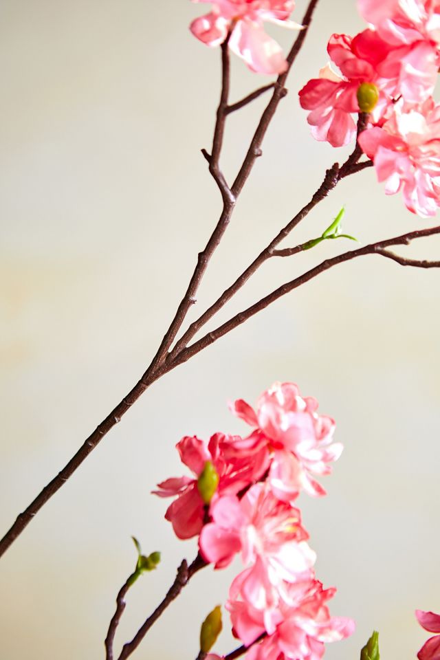 Faux Rosy Blossom Spray #4
